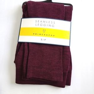 Prince & Fox Ribbed Leggings Small NEW